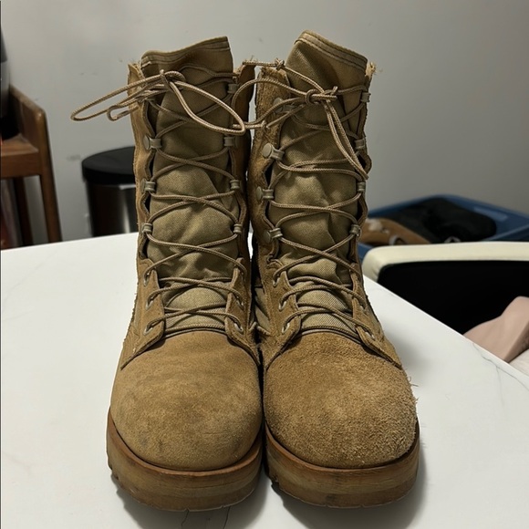 Men's Tan Tactical Boots - Picture 2 of 7